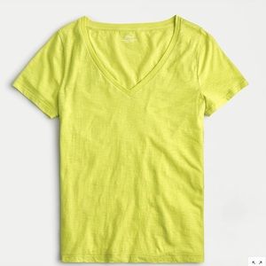 NWT J. Crew Vintage Cotton V-Neck Tee